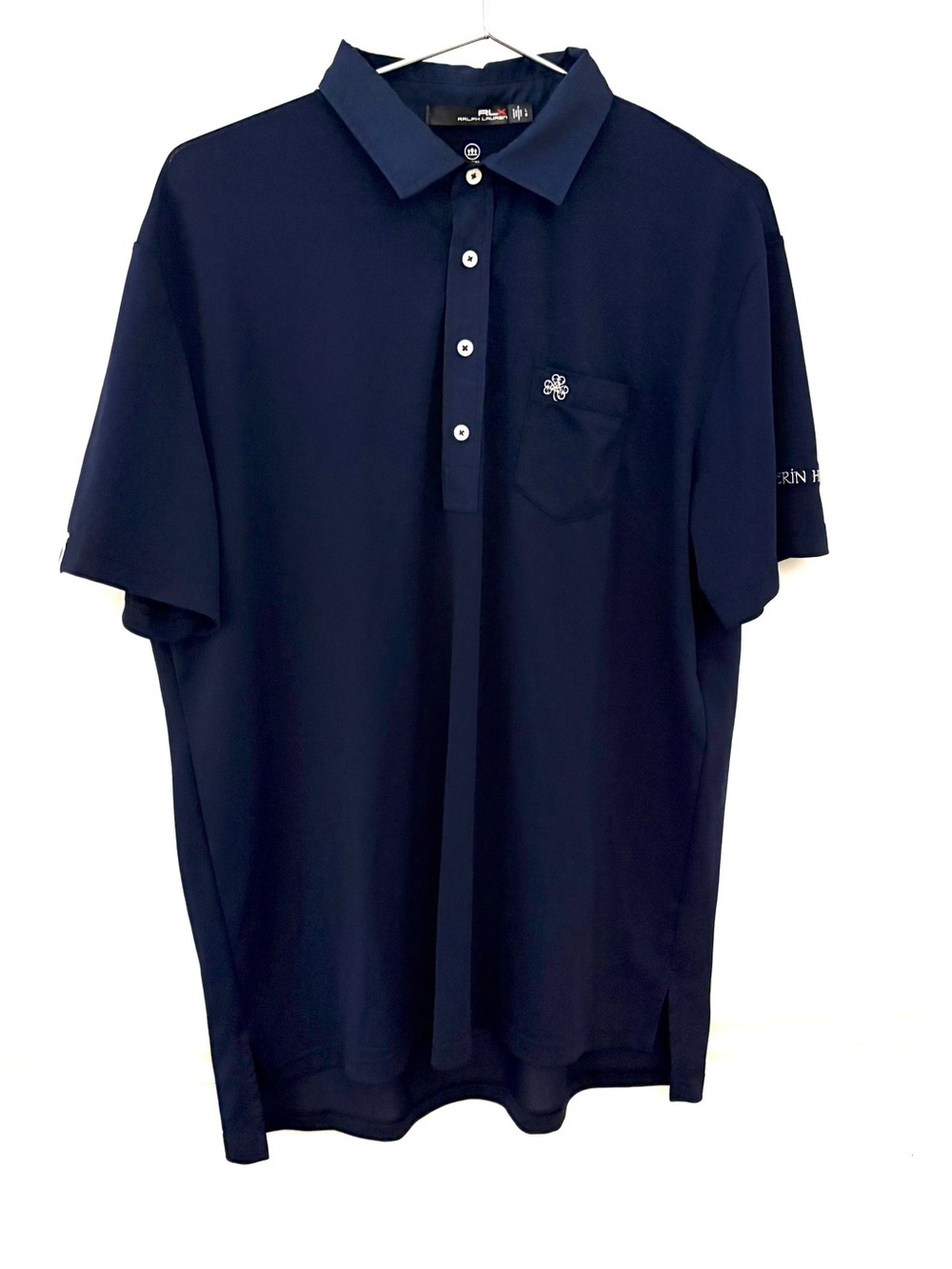 RLX POLO RALPH LAUREN Navy Blue Performance Polo Shirt